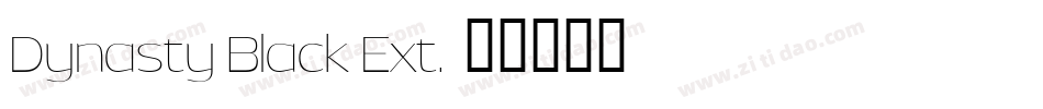 Dynasty Black Ext.字体转换